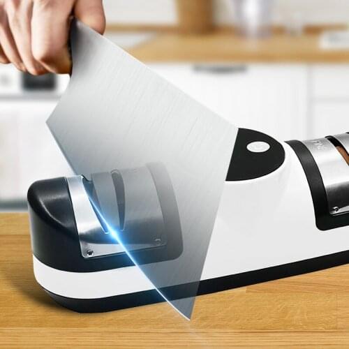 Invisible USB rechargeable electric knife sharpener, automatic double-head knife sharpener, multi-function knife sharpener
