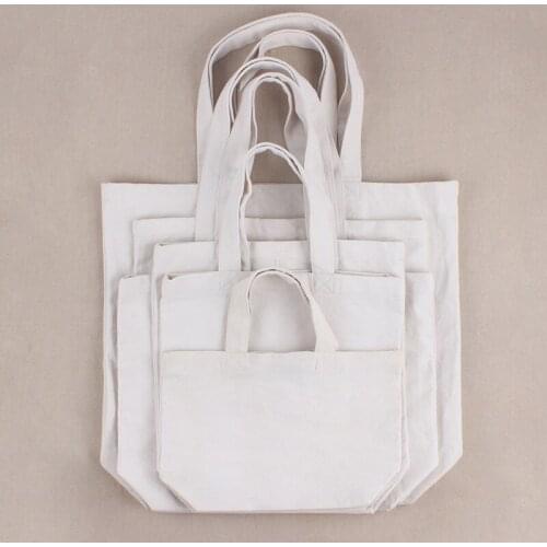 New Arrivals Ladies Shoulder Canvas Bags White Casual Trend Handbag Wallet Women Bag No Zipper
