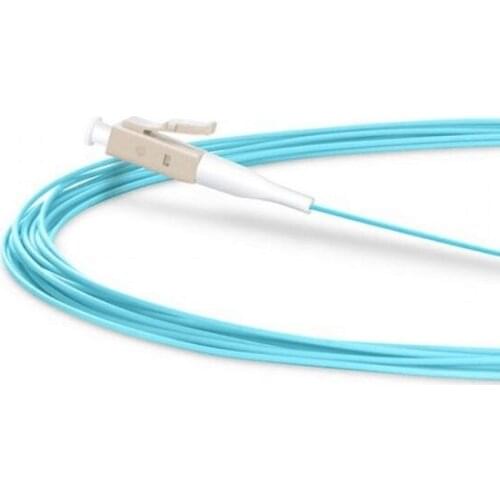 OM3 LC-UPC 0.9mm Simplex PVC 10 Gigabit Multimode OM3 50/125 LC UPC Fiber Optic Pigtail 50pcs 100pcs Lot