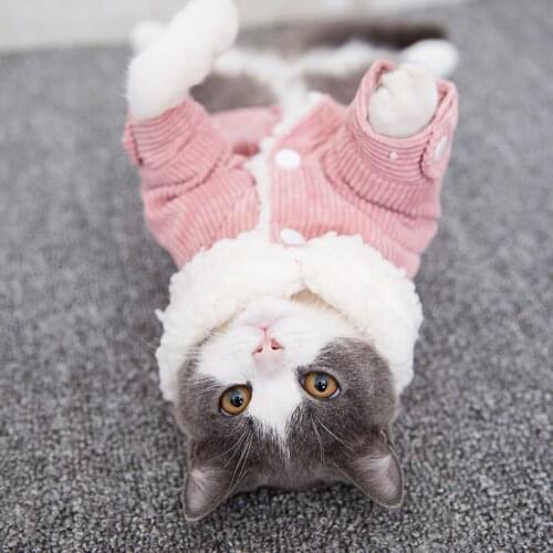 Autumn/winter Fleece Pet Clothes for Small Dogs Cats Thicken Warm Coat Jackets Chihuahua Clothing Pet Supplies