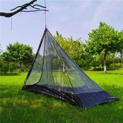 Portable Multifunctional Rodless Tent Outdoor Half Mesh Lightweight Mosquito Net Tent For Camping Hiking Picnic Mosquiteras