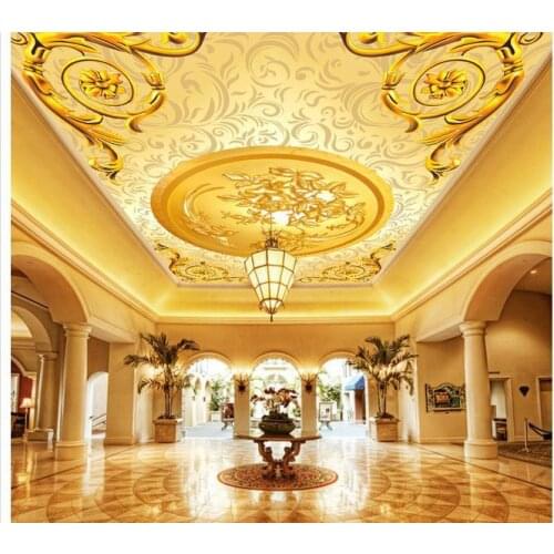 Custom photo wallpaper 3d ceiling wallpaper murals noble royal Flower ceiling murals zenith wallpaper decoration painting murals
