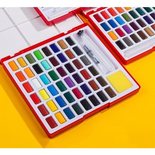 Faber Castell 24/36/48 Colors Transparent Solid Watercolor Paint Set Travel Watercolor Pigment for Drawing Painting