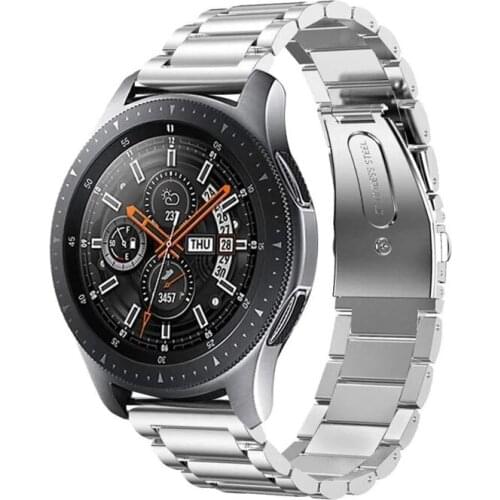 For Samsung Galaxy Watch 3 strap Stainless steel strap 20mm 22mm watch bracelet Samsung Galaxy Watch 3 45mm 41mm metal wristband