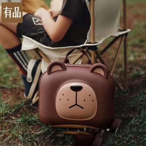 Youpin New Children Schoolbag Primary School Backpacks Forest Animal Cartoon Kindergarten Ridge Protection Lightweight Backpack