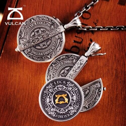 VULCAN Vulcan third anniversary coin coin box pendant ring tag handmade limited 925 silver gold