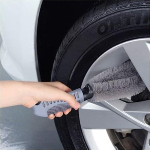 Car Vehicle Motorcycle Wheel Hub Tire Rim Scrub Brush Washing Dust Cleaner Cleaning Tool For Auto Audi BMW Nissan VW Truck