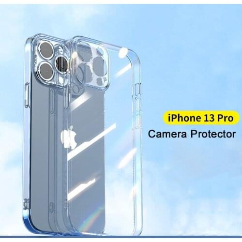 Ultra Thin Clear Silicone Phone Case For iPhone 13 11 12 Pro Max Camera Protection Case on iPhone 13 Pro Max XS XR X Back Cover