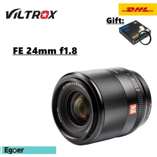 Viltrox 24mm F1.8 Autofocus Full-Frame Wide-Angle Fixed Focus Lens for Sony E-Mount Mirrorless Cameras A6600 A6500 A6400 A7RIV