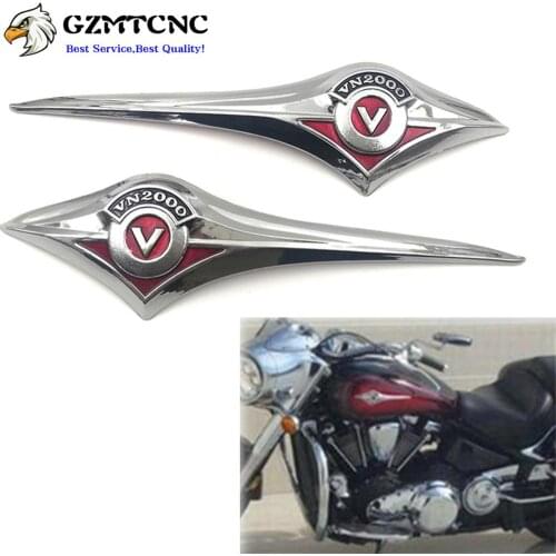 VN2000 Fuel Gas Tank Badge Emblem Decal Sticker For Kawasaki Vulcan VN 2000 Classic VN2000 Decals 3D Stickers 2003-2010