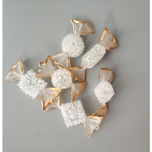 High Quality Glass Sweets Candy Wedding Christmas Party Home Decorations DIY Ornament Crafts