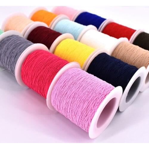0.3mm fine wrinkle elastic line elastic rope sewing bottom line spandex round elastic band closing elastic line