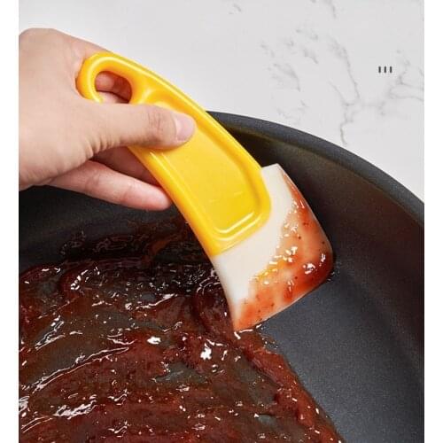 1pc Pan Dish Pot Cleaning Brush Cooking Tool Kitchen Spatula Cake Baking Pastry Tools Dirty Fry Washing Scraper Oil Scraper
