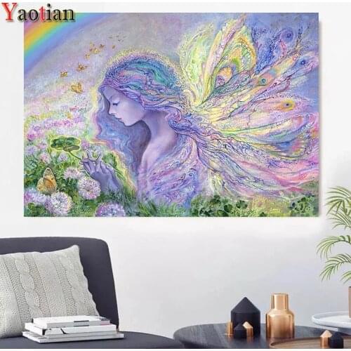 5D DIY Diamond Painting butterfly fairy Cross Stitch Mosaic Diamond Painting Rhinestones Embroidery Full Square/round