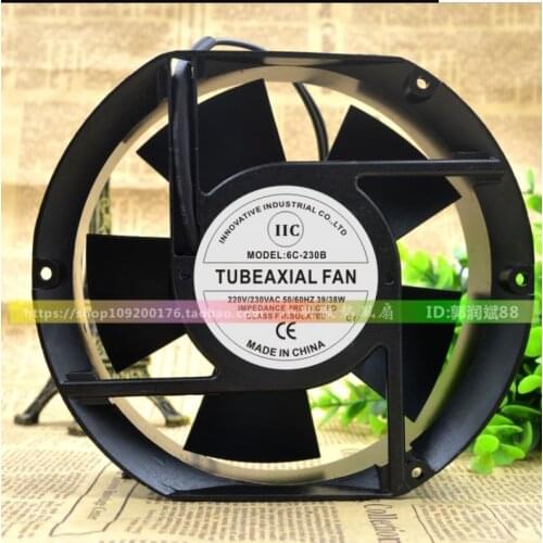 6C-200B 200V 6C-230B 220V 39/38W 17CM 17251 axial fan