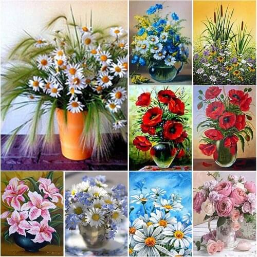 New 5D DIY Diamond Painting Landscape Cross Stitch Flower Diamond Embroidery Full Square Round Drill Crafts Art Home Decor Gift