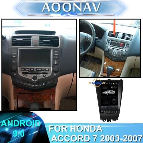2din android car radio multimedia player FOR HONDA ACCORD 7 2003-2007 car stereo autoradio GPS navi Tesla vertical DVD player