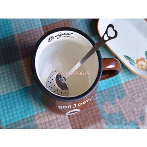 Free Shipping Stainless steel Heart-Shaped Heart Shape Tea Infuser Strainer Filter Spoon Spoons Wedding Party Gift Favor 100pcs