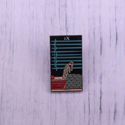 Tarot card brooch for anxiety is the perfect gift for someone who lack of sleep