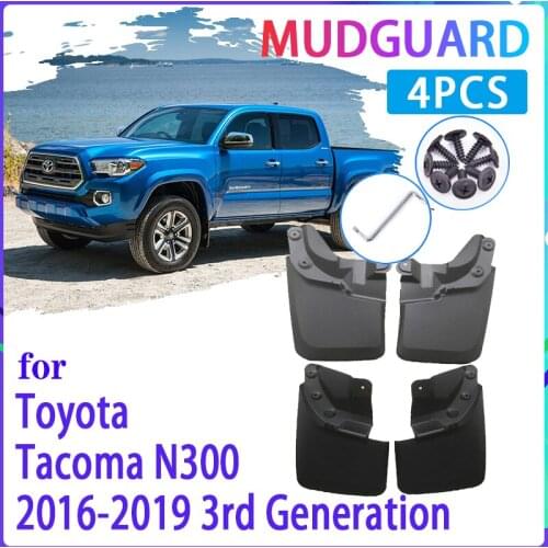 Car Mud Flaps for Toyota Tacoma N300 2016~2019 2017 2018 Mudguard Splash Guard Fender Mudflaps Auto Accessories