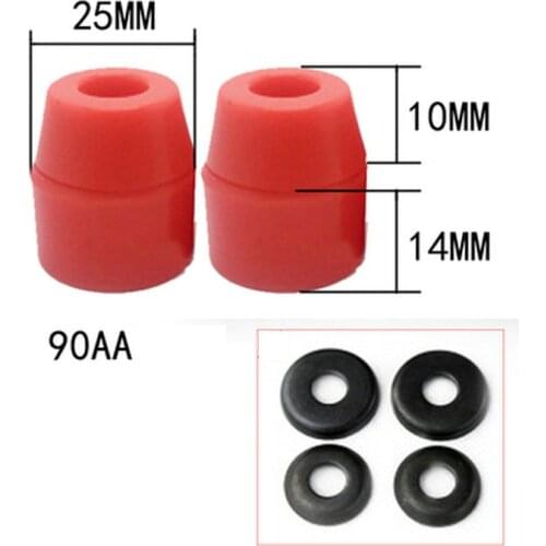 Four Wheel Sliding Plate Damping Pu Bushings Longboard Skateboard Sliding Plate Bridge Accessories 95AA Longboard PU Bushings