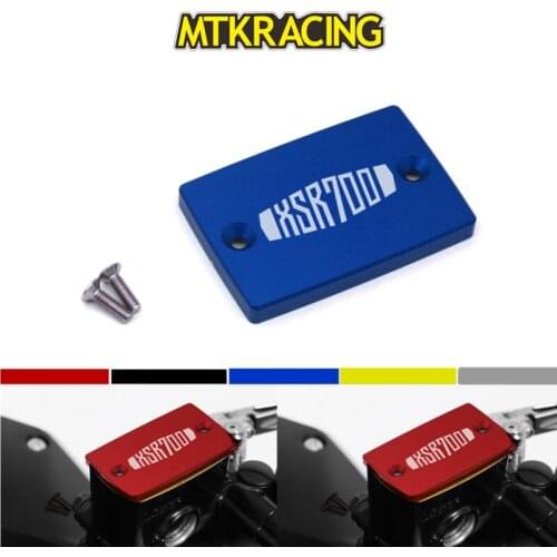 FOR YAMAHA XSR 700 XSR-700 XSR700 CNC Aluminum Motorcycle Brake Fluid Fuel Reservoir Tank Cap Cover