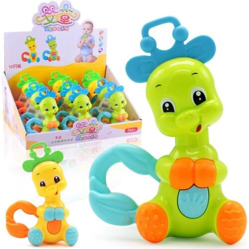 Baby toys Handbell Newborn Boys Girls Infant Cute Animal Doll Handbells Develop Baby Intelligence Hand Bell Toys