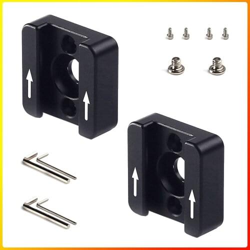 Cold Shoe Mount Adapter Bracket Hot Shoe with 1/4" Thread for Camera Cage Flash LED Moniter