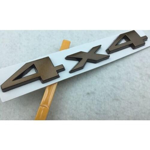 Metal 4X4 Logo Badge Car Trunk Lid Rear Tailgate Emblems Decal Sticker 4WD SUV