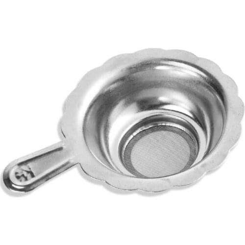 Reusable Tea Tool Stainless Steel Tea Strainer Loose Tea Leaf Filter Tea Mesh Infuser with Handle LX8224