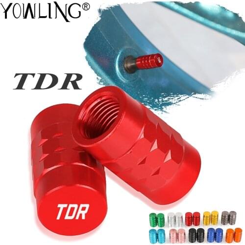 For YAMAHA TDR125 TDR240 TDR250 TDR 125 240 250 Motorcycle Accessories CNC Wheel Tire Valve Caps Tyre Rim Stem Airdust Covers