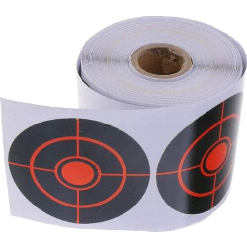250pcs/Roll Diameter 7.5 Cm Splatter Target Shoot Practice Stickers Adhesive Target/Sticker for Shooting Practice Training