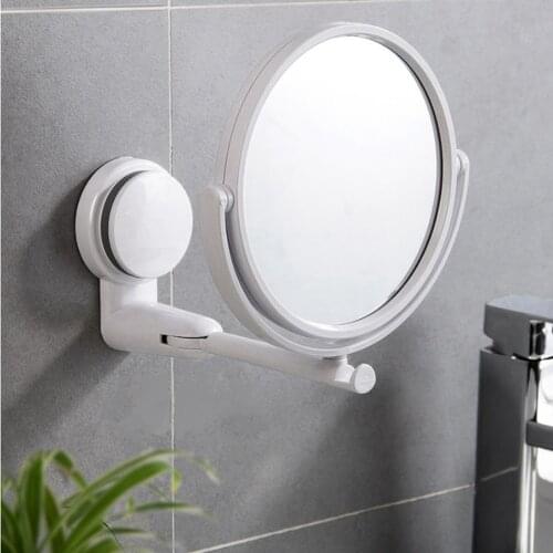 Wall Mounted Bathroom Single / Double Side Makeup Cosmetic Skincare Mirror