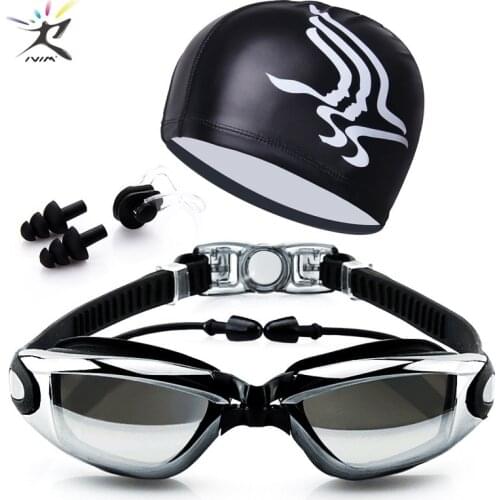 Anti fog Waterproof Swimming goggles UV Electroplating очки для плавания Adjustable swim goggles Eyewear Men