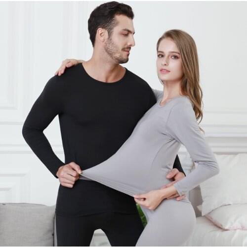 Women Men New Winter Cotton Warm Milled Thermal Undershirts Warm Thickened Long Johns Suits Women Underwear Sets