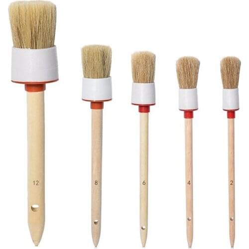 Car Exterior Interior Detail Brush Soft Bristle Brush Brush Car Cleaning Auto Detail Tools Dashboard Trim Seat Cleaning Brush