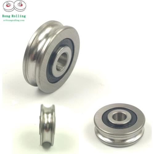 10*37*12/14U sliding bearings with U-groove,U-groove pulley for 6mm diameter track,bearing diameter 37mm,bearing bore 10mm