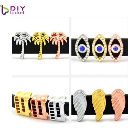 8MM Slide Charms 10 pieces/lot Fit DIY Wristband & Bracelet Dog Collars LSSC314-414