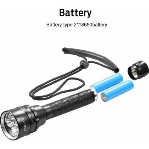 Ultrafire Diving Torch XML-T6 3800 LMS Aluminum Torch Tactical Switch Hunting Lantern 18650 Battery Charging Flashlight luz