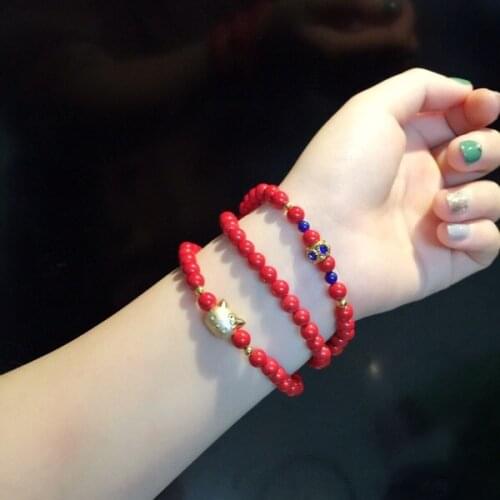 Taiwan natural cinnabar jade Tridacna 12mm?? Kitty Cat 3D hard gold silver