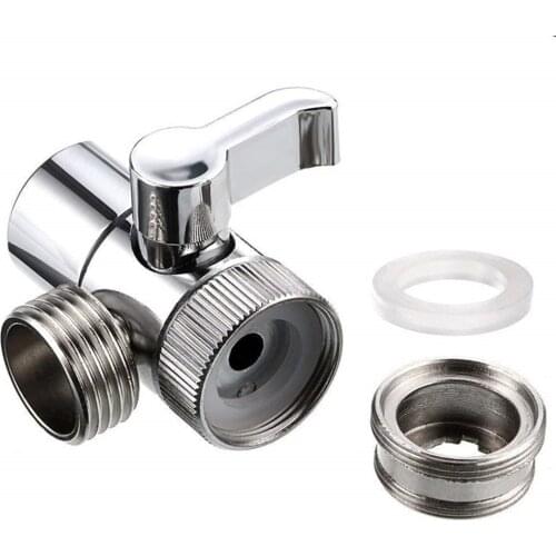 3 Way Switch Faucet VALV Adapter Bathroom Kitchen Faucet Diverter Sink Splitter Valve Water Tap Connector Shower Head Accessorie