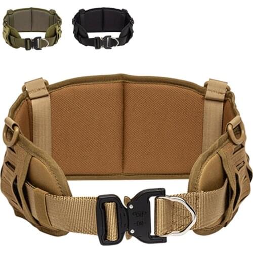 Military Tactical Battle Belt Molle Army Airsoft Wide Belt Multi-Use Padded Equipment Outdoor Hunting Belt CS Accessories Girdle