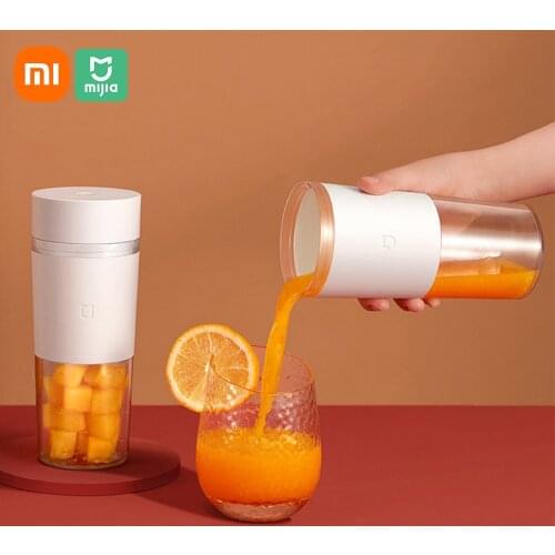 Xiaomi MIJIA Portable Personal Size Blender USB 2600mAh Rechargeable Fruit Mixer 300ml Smoothies and Shakes Juicer Cup Handheld