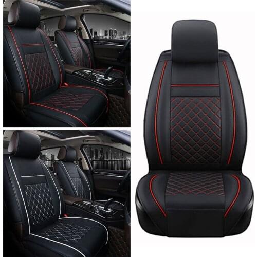 PU Leather 1 Pc Cushion Car Front Seat Cover Useful Dustproof Universal Waterproof Prevent Scratches