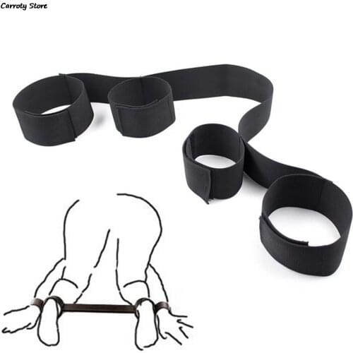 1PC Leg Handcuffs Restraint Bondage Belt Wrist Ankle Hand Cuffs For Men Women Erotic Sex Toy Adult Party Cosplay Game Tool 76cm