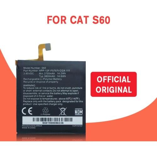 100% Original 4500mAh Battery Replacement for CAT S60 APP-12F-F57571-CGX-111 Batteries Bateria