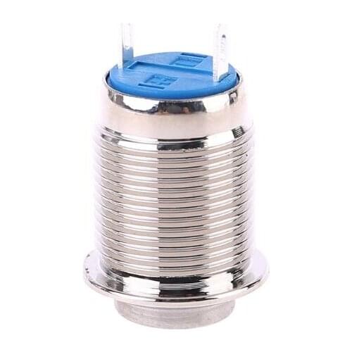 12mm Waterproof High Round Metal Momentary Push Button Switch Screw Terminals
