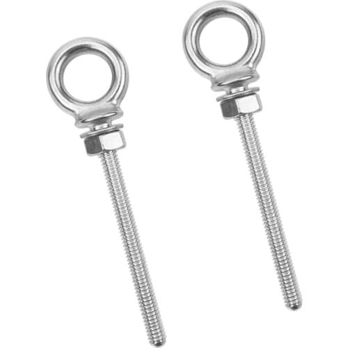 2 Pcs. M6 Eye Stud Eyebolt Eyebolt Made Of 316 Stainless Steel, 60 Mm In Length
