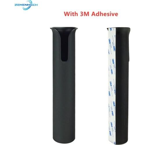 2PCS ABS Plastic Rod Holder With 3M Adhesive Fishing Tackle Mount NO Hole Bracket Socket Rack Spinning Accessories Durable Pole