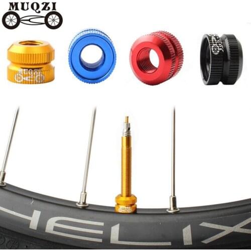 2Pcs MUQZI Bike Vacuum Tire Law Mouth Nut Bicycle Tire Inner Tube Valve Caps ​Cycling Valve Inner Nozzle Vacuum Tire Nozzle Lock